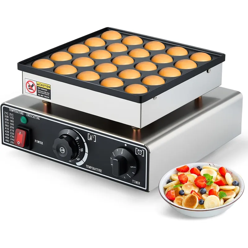 Mini Waffle Maker Machine - 미니 팬케이크 메이커 상업용 25개 더치