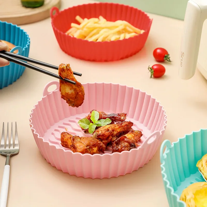 Air Fryer Silicone Pot Liner - 에어프라이어 베이킹 페이퍼 실리콘 바베큐 바스켓