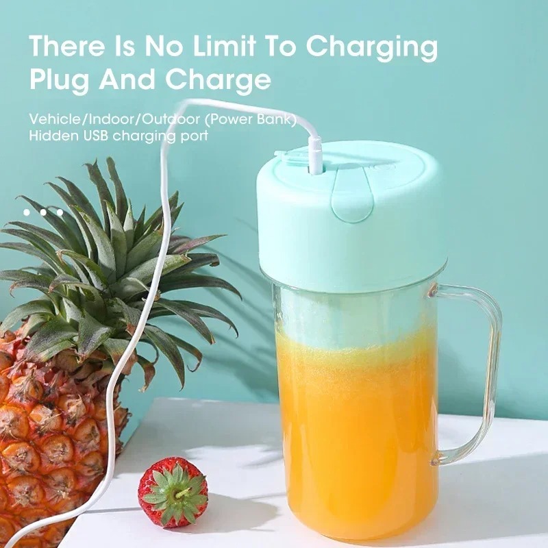 휴대용 USB 충전식 미니 블렌더 쥬서 컵, 빨대 포함 - Portable Blender Usb Rechargeable 리뷰 및 가격