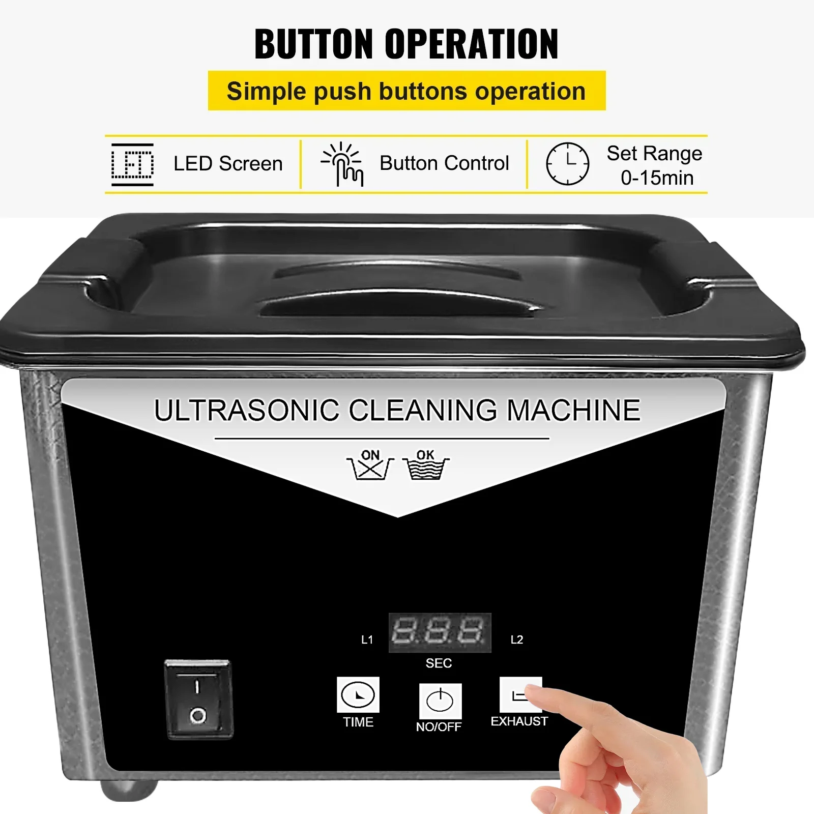 시하오 초음파 세척기, 스테인리스 스틸 재질, 주얼리  - Home Appliances 리뷰 및 가격