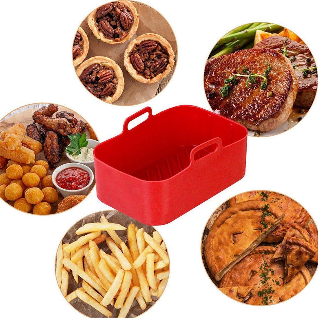 에어프라이어 액세서리, 실리콘 바구니, 오븐 베이킹 트 - Air Fryer Silicone Pot Liner 리뷰 및 가격