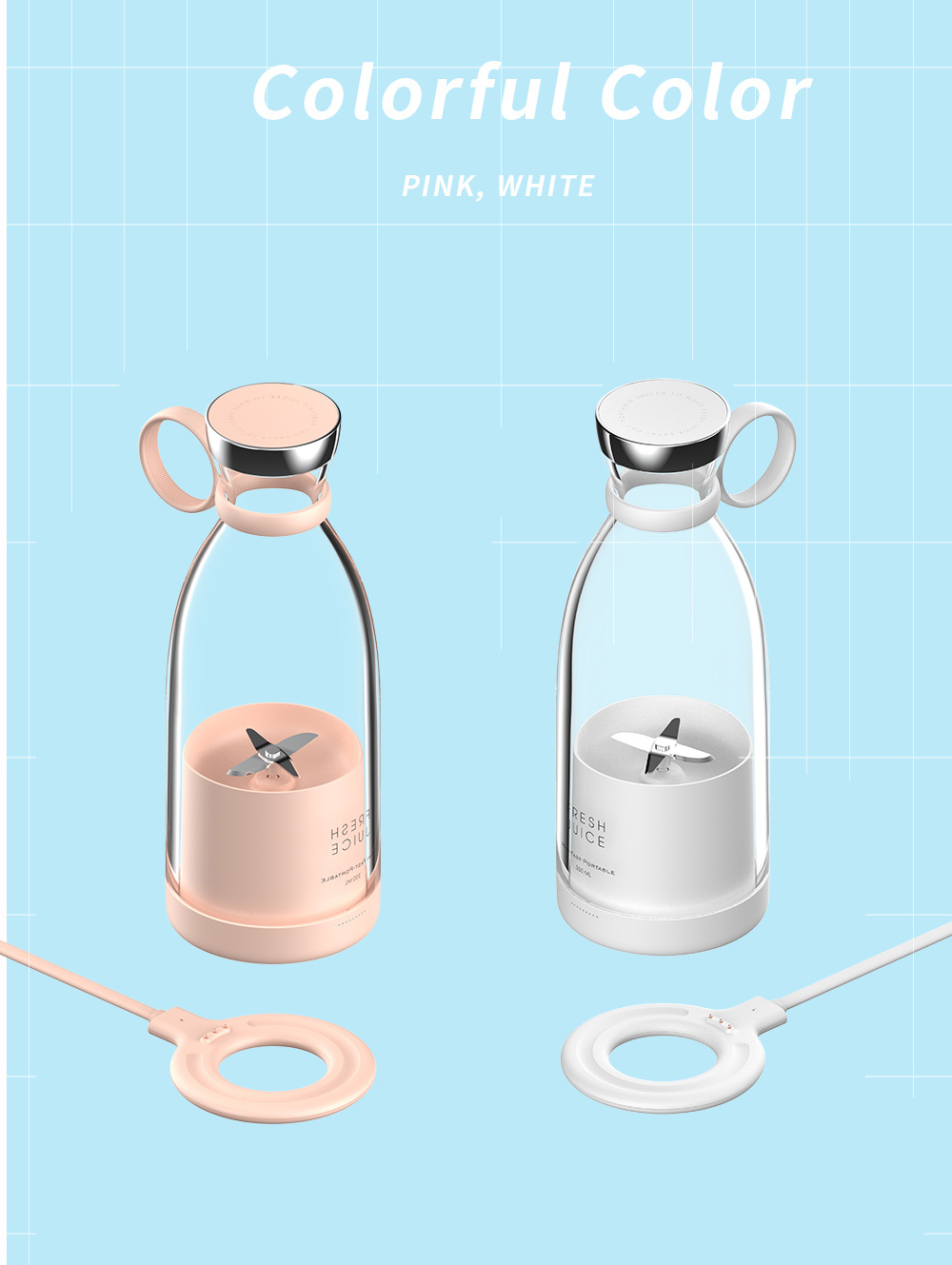 휴대용 과즙기 블렌더용 USB 충전기 충전식 믹서 신선 - Portable Blender Usb Rechargeable 리뷰 및 가격