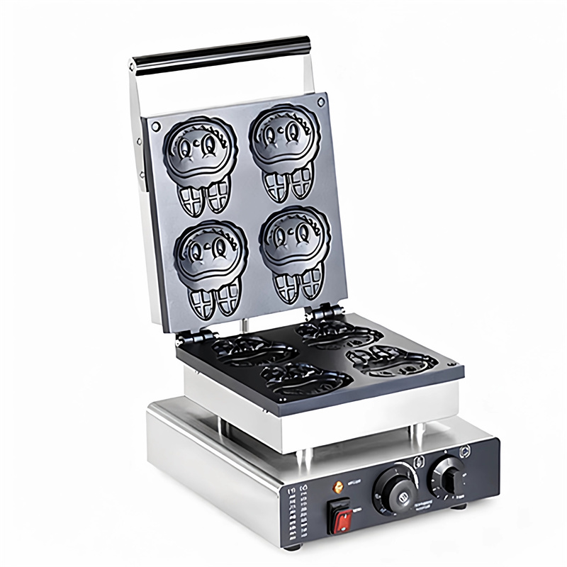 전문 만화 모양 와플 제조기 전기 4개 와플 빵 메이커 - Mini Waffle Maker Machine 리뷰 및 가격