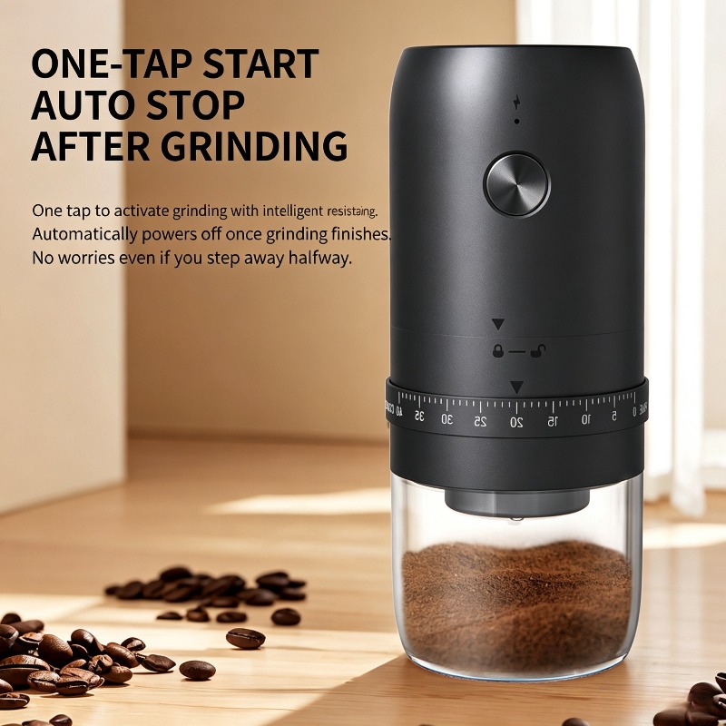 휴대용 USB 전기 카페테이라 콩 그라인더 40단계 카 - Coffee Bean Grinder Electric 리뷰 및 가격