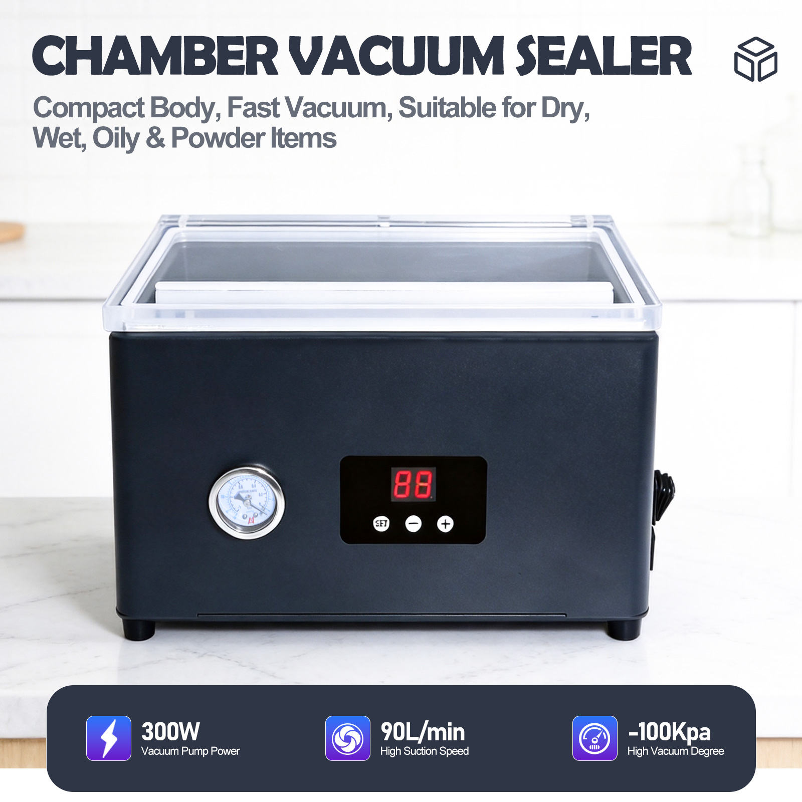 ZM-CVS300 식품 진공 포장기, 전기식 자동 진공 - Food Vacuum Sealer Machine 리뷰 및 가격
