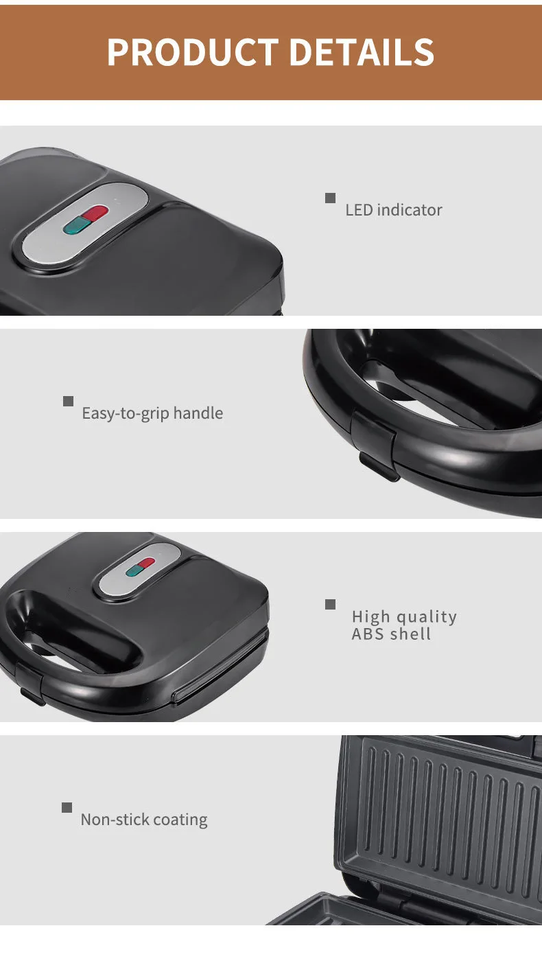 220/110V 가전제품 10 in 1 샌드위치 메이커 - Mini Waffle Maker Machine 리뷰 및 가격
