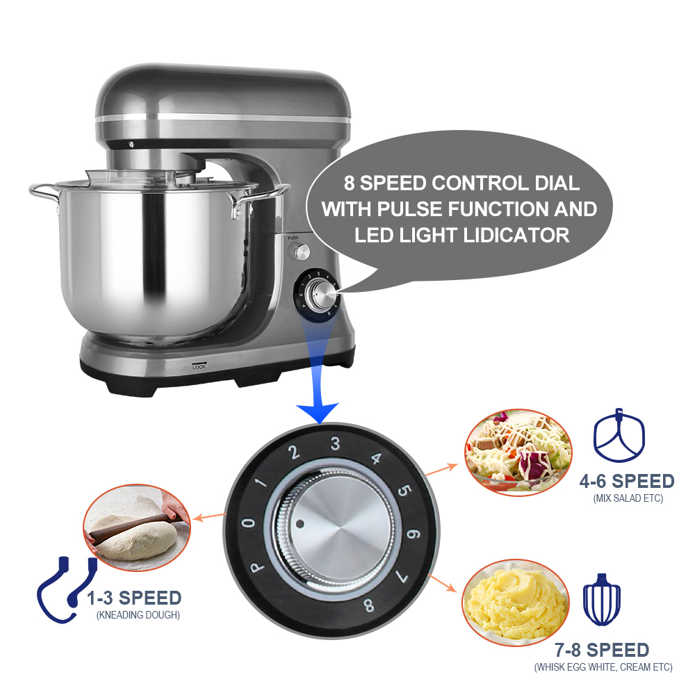 11L 2000W 대용량 강력 전기 믹서, 이중 반죽  - Home Appliances 리뷰 및 가격