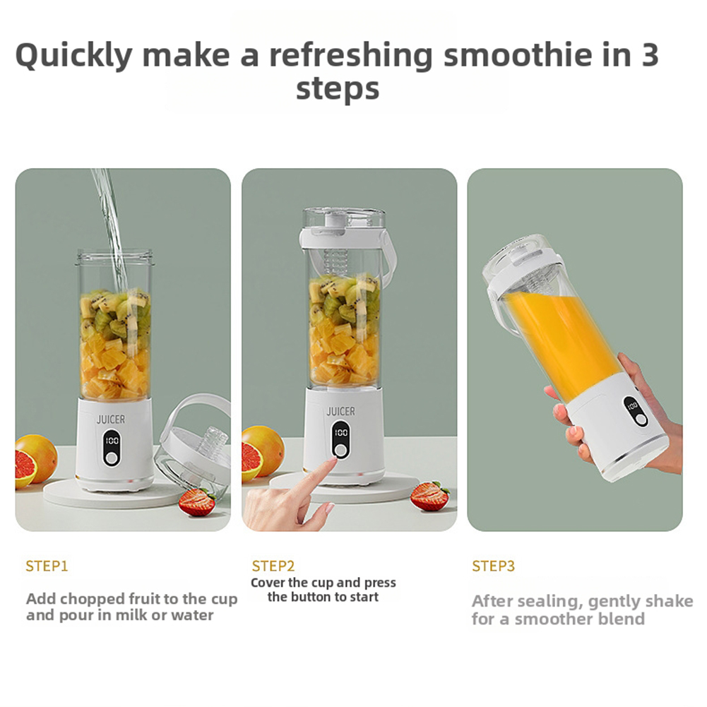 휴대용 믹서기 600ML 전기 쥬서 과일 믹서 USB  - Portable Blender Usb Rechargeable 리뷰 및 가격