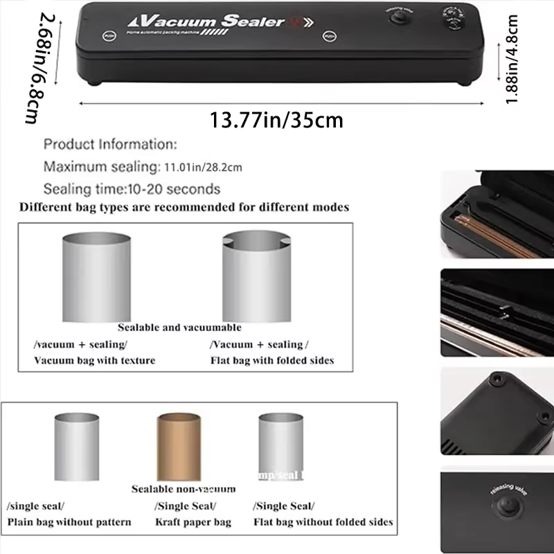 2026년형 고품질 진공 포장기 2 in 1 모드 식품 - Food Vacuum Sealer Machine 리뷰 및 가격