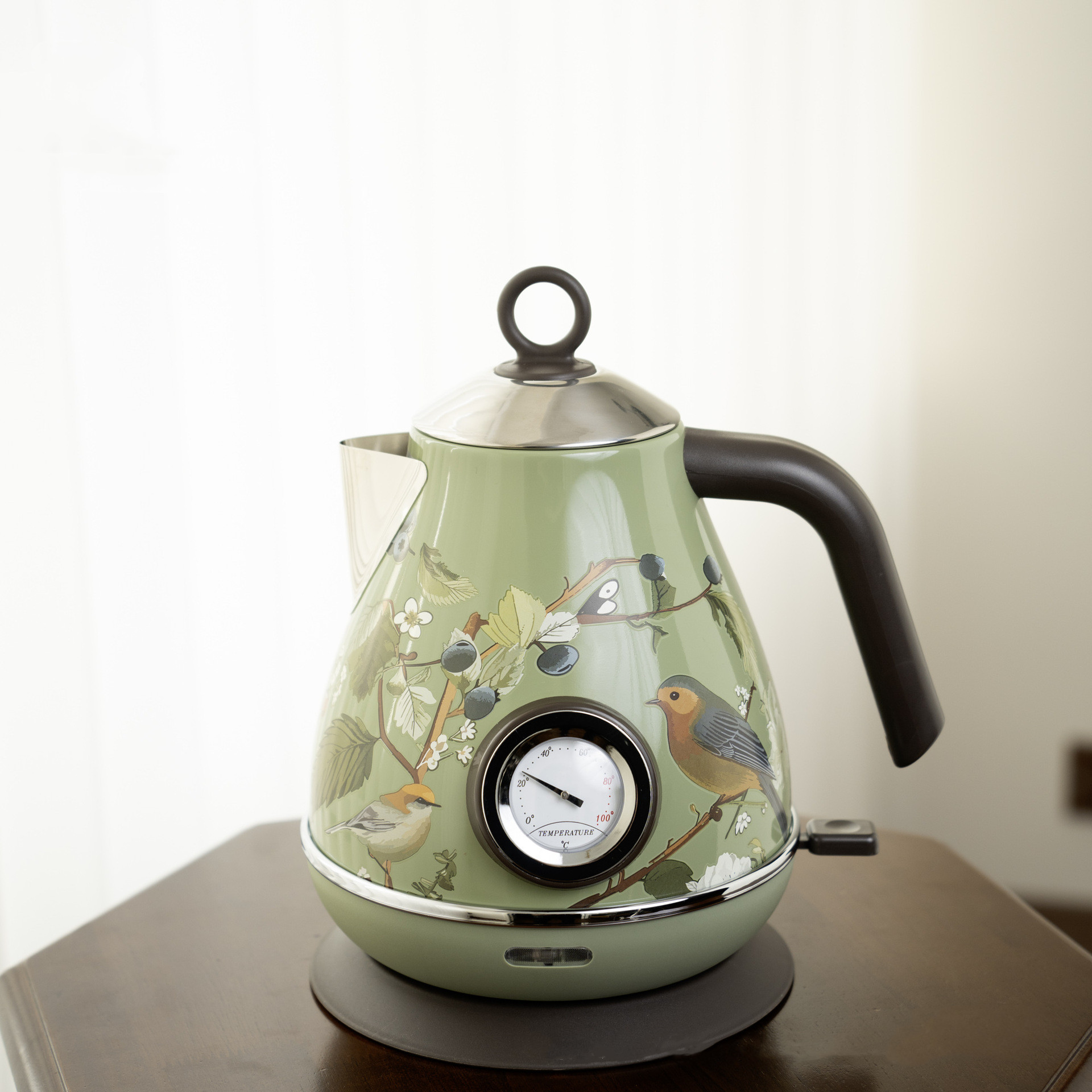 1.7L 레트로 핑크 플로럴 전기 주전자 1850W 3 - Electric Kettle Temperature Control 리뷰 및 가격